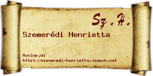 Szemerédi Henrietta névjegykártya